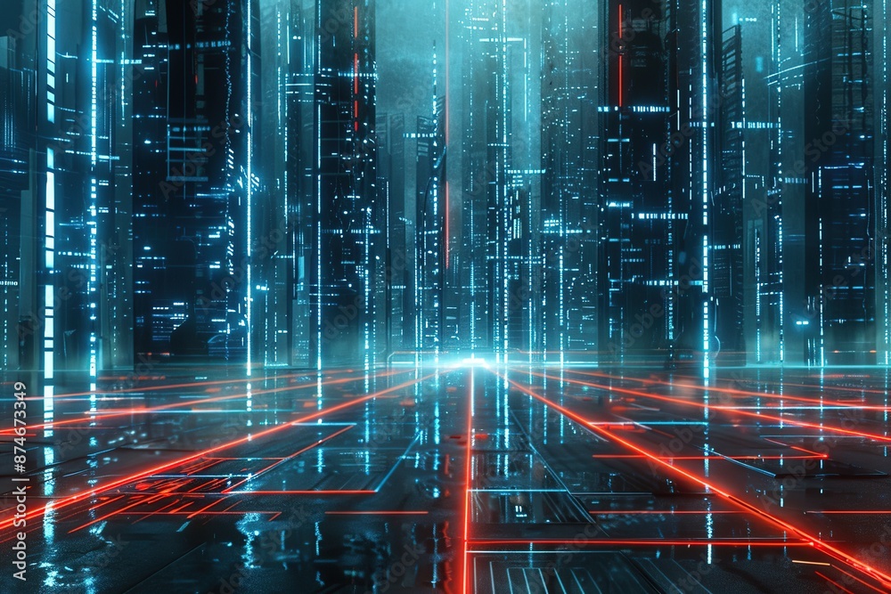 Poster technology digital futuristic network abstract connect communication concept design future structure