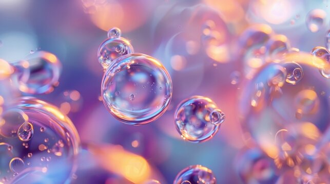 In a peaceful and serene realm far from the chaos of the world these bubblelike forms seem to have a life of their own dancing and twirling in absolute harmony