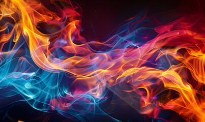 fire spark burn on dark background