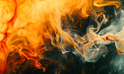 fire spark burn on dark background