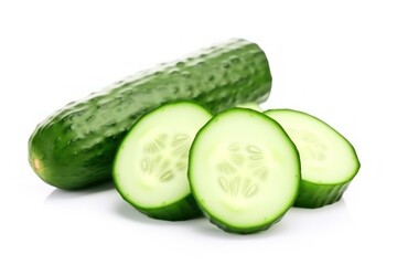 Fresh Cucumber and Slices
