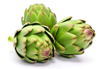 Fototapeta premium Fresh Green Artichokes