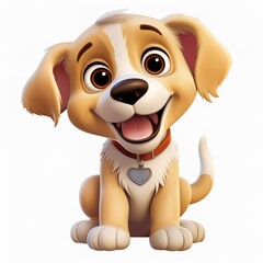 Fototapeta premium dog with bone