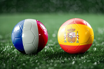 Fototapeta premium semifinal, Spain vs France