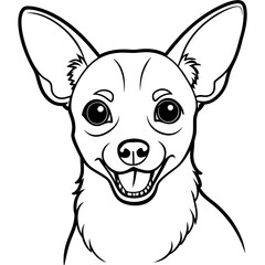 cartoon dog vector art illustration