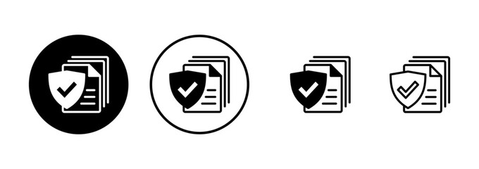 Insurance icon vector isolated on white background . Insurance vector icon