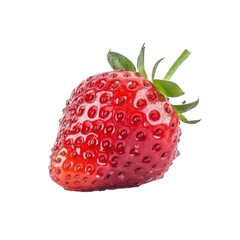 Strawberry isolate on transparent png.