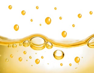 Gold oil molecules,Beauty science skincare molecular concept