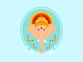 Ganesh Chaturthi. India vector illustration