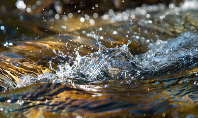 fresh water splashes