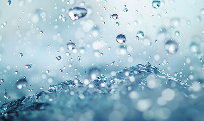 fresh water splashes