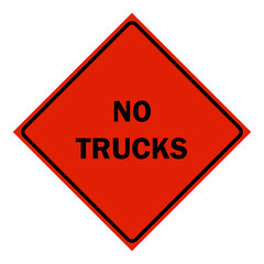 Construction Signs - no truck sign