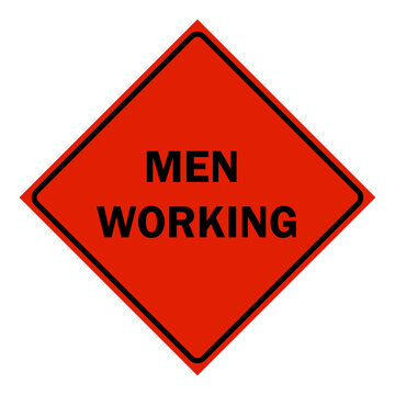 Construction Signs - men working sign