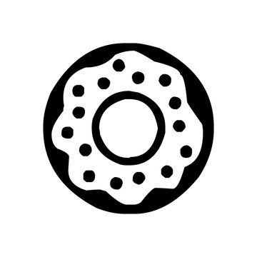 recommend clip art: Doughnut icon. Donut silhouette