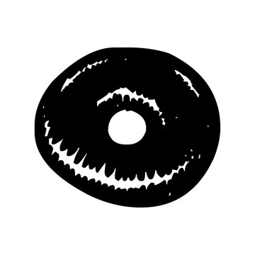 recommend clip art: Doughnut icon. Donut silhouette