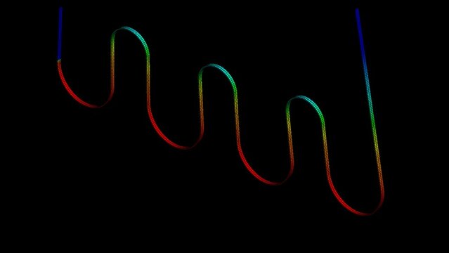 Mechanic simulation engineering - Stress and breakpoint analysis of mechanical ribbon under force and moment conditions