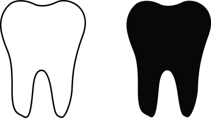 tooth isolated on white background