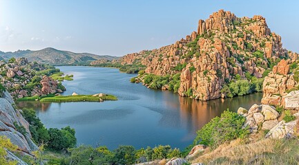 lake in the mountains