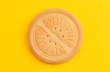 Sweet and Sour Lemon Shaped Shortbread Cookie Biscuits