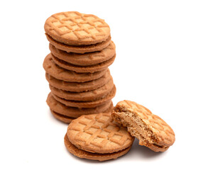 Creamy Round Peanut Butter Sandwhich Biscuit Cookies