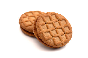 Creamy Round Peanut Butter Sandwhich Biscuit Cookies