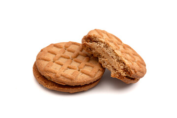 Creamy Round Peanut Butter Sandwhich Biscuit Cookies