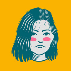 Character design avatar flat minimalist 136