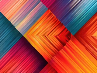 Vibrant Abstract Geometric Pattern with Colorful Lines.