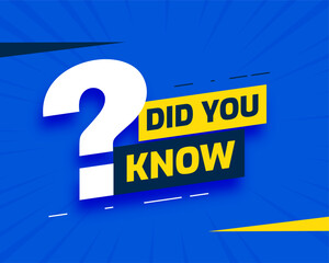 modern did you know background for social tips