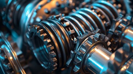 A macro image of a manual transmissions reverse gear showcasing its unique design and functionality compared to the other gears.