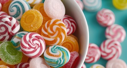 Colorful assortment of candy and sweets
