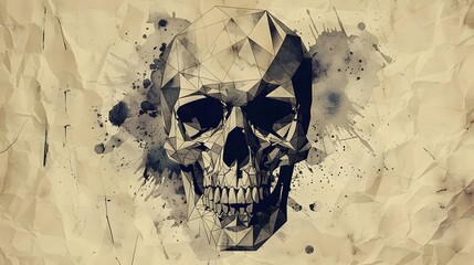 Fototapeta premium skull sketch