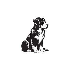 Dog  silhouette  vector design eps