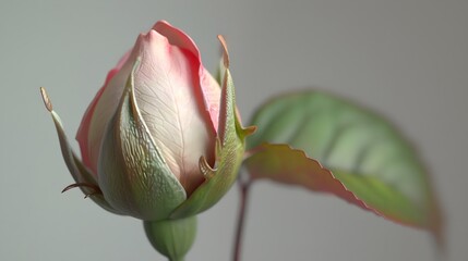 Red and white rose and lily flowers in a beautiful garden