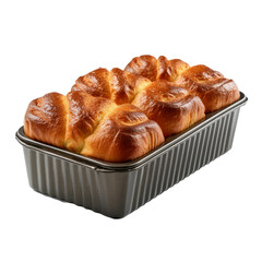 Bread and wheat isolate on transparent png.
