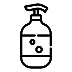 shampoo Line Icon