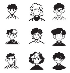 People avatar icons - Face