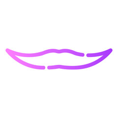 moustache Gradient icon