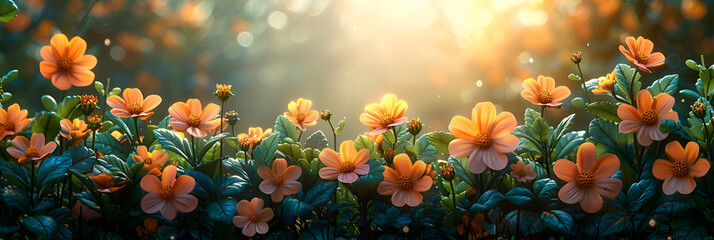 This is a mysterious spring or summer bright background with yellow peacock eye butterflies fluttering in the breeze and blossoming fantasy yellow roses filled with sparkling bokeh
