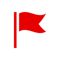 Red flag icon © ValGraphic
