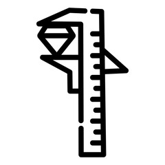 caliper Line Icon