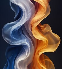 Close-Up Macro Photography of Silk Fabric with Elegant Folds and Smooth Fluidity, Showcasing Abstract Art and Detailed Texture