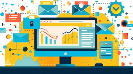 Obraz premium Enhancing Email Marketing Strategies with Real-Time Analytics