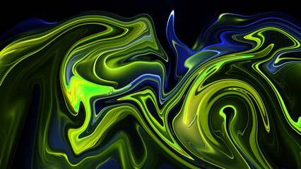 4K Abstract background of green slime. Mucus, radioactive, spooky ooze, and sticky liquid snots.