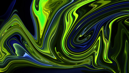 4K Abstract background of green slime. Mucus, radioactive, spooky ooze, and sticky liquid snots.