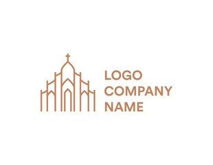 Luxury Modern Minimal Church Logo