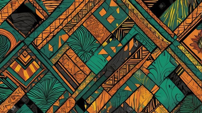 Plano de Fundo com estampa t&iacute;pica africana.