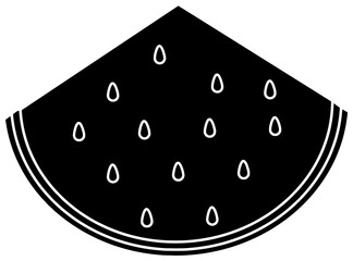 watermelon illustration food silhouette slice logo fruit icon juicy outline green sweet ripe healthy melon summer nature seed diet shape dessert cut water for vector graphic background