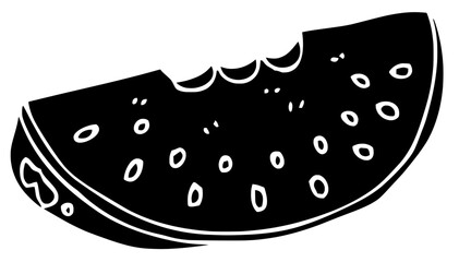 watermelon illustration food silhouette slice logo fruit icon juicy outline green sweet ripe healthy melon summer nature seed diet shape dessert cut water for vector graphic background