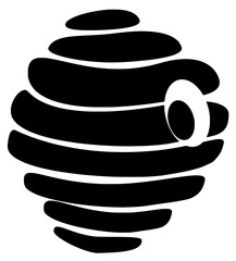 jar illustration bee silhouette honeycomb logo food icon pot outline hive honey healthy product organic sweet flower natural dessert shape beehive insect spoon for vector graphic background